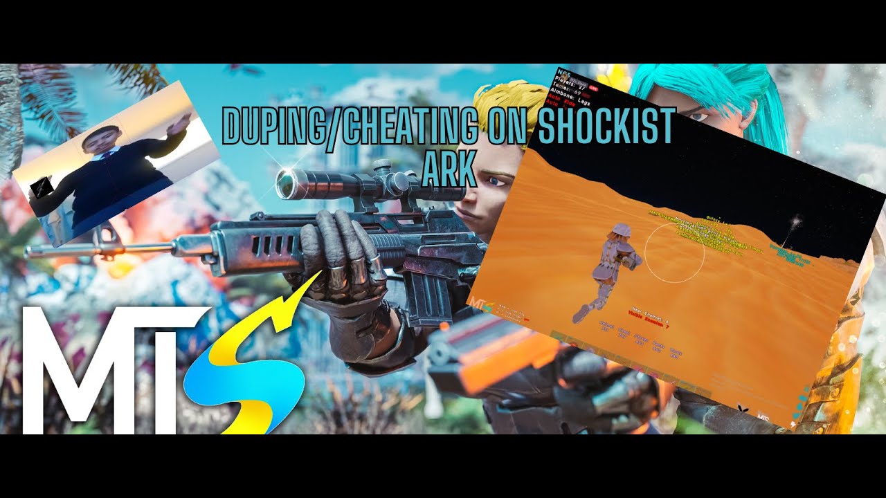 Cheating and Duping on Shockist Ark mts | ASE cheap Hack | Cheat | Aimbot/ESP/Misc