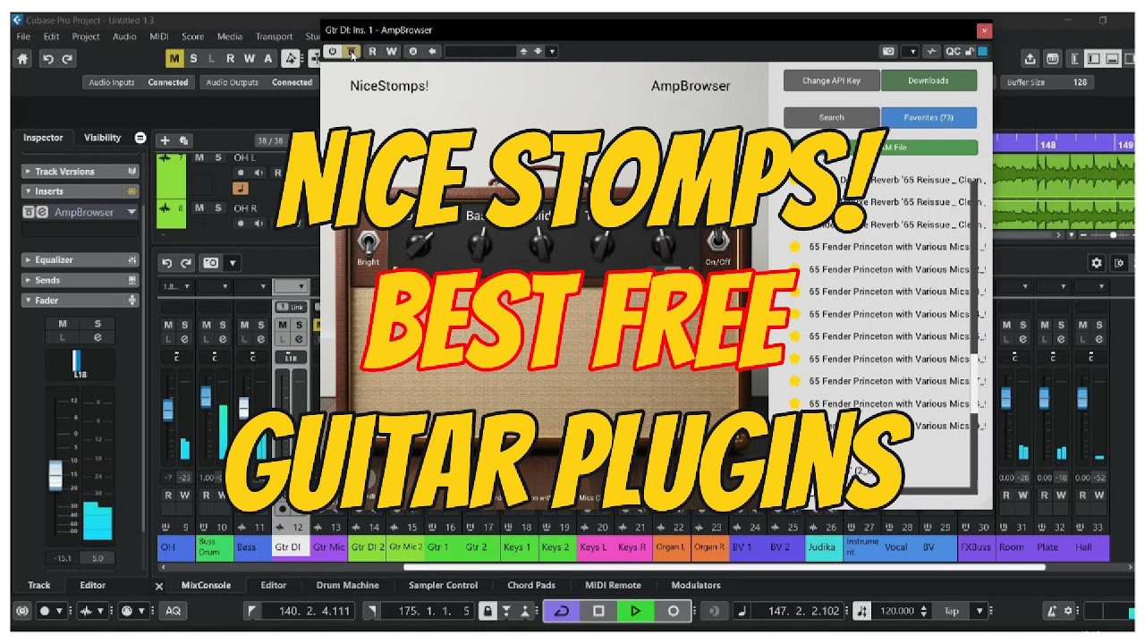 Nice Stomps! The BEST Free Guitar Plugins? (Sound Demo - No Talking)
