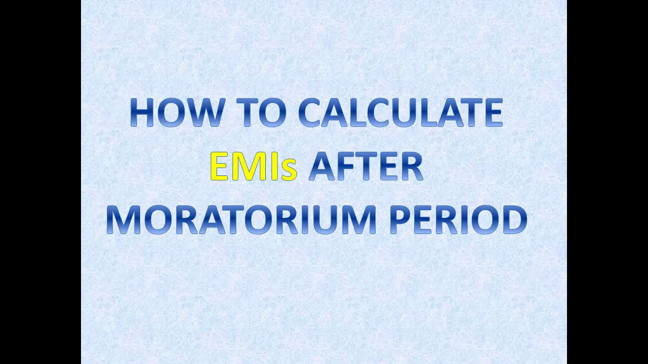 Calculate Interest on loans |  EMIs | RBI Moratorium Benefit | Simple calculator