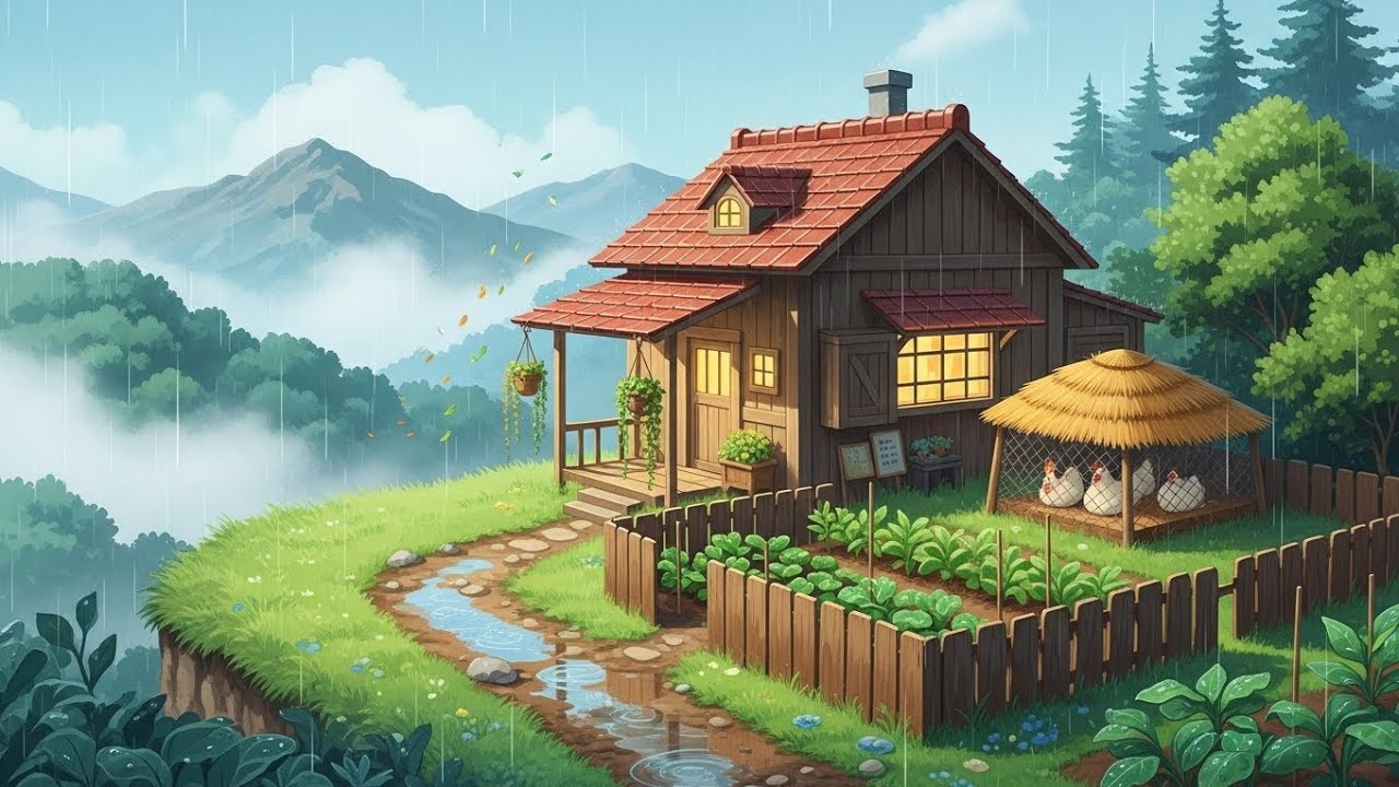 🐔Peaceful Countryside Morning ASMR | Feeding Chickens & Quiet Farm Life🌺🐓