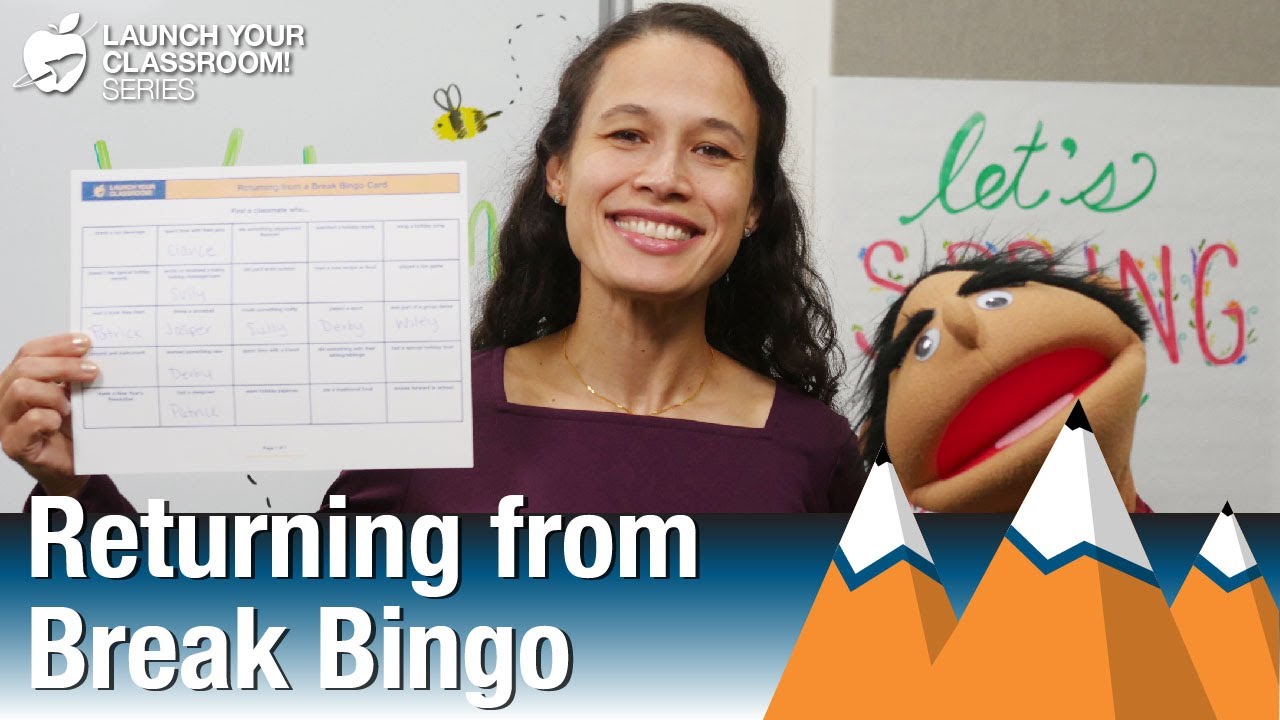 Returning from Break Bingo - Classroom Strategy