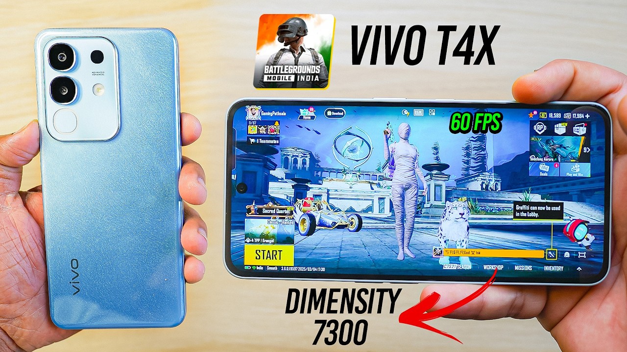 VIVO T4x - BGMI Test 60 FPS 🔥 Heating & Battery Drain