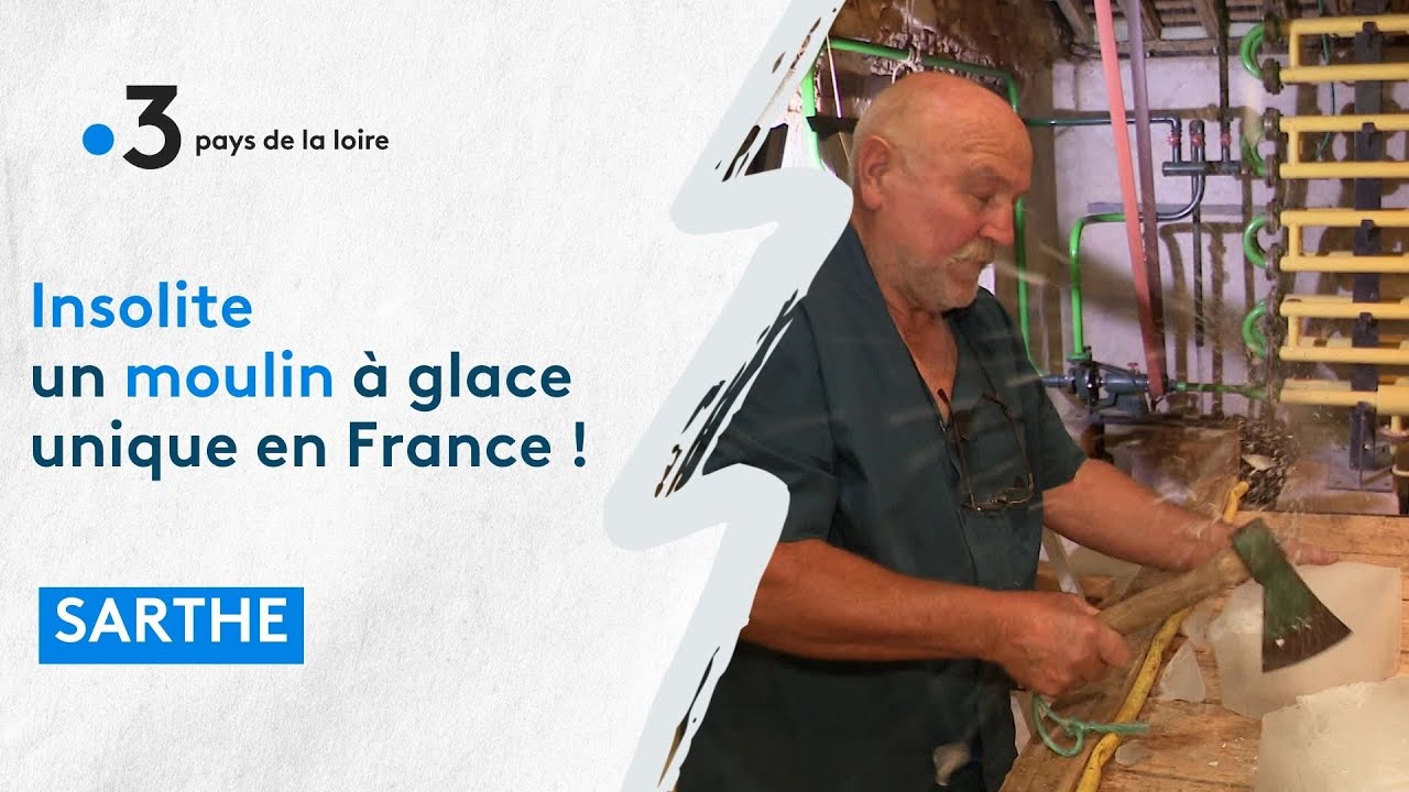 Insolite : un moulin à glace unique en France !