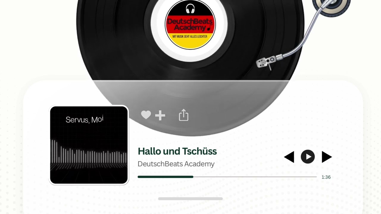 Hallo und Tschüss | Learn German Greetings with Music (A1)