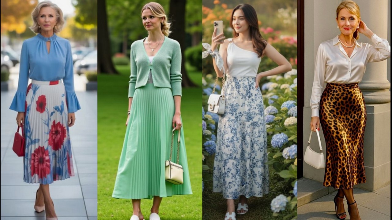 Trendy New Summer Long SKIRTS Outfit ideas For 2026