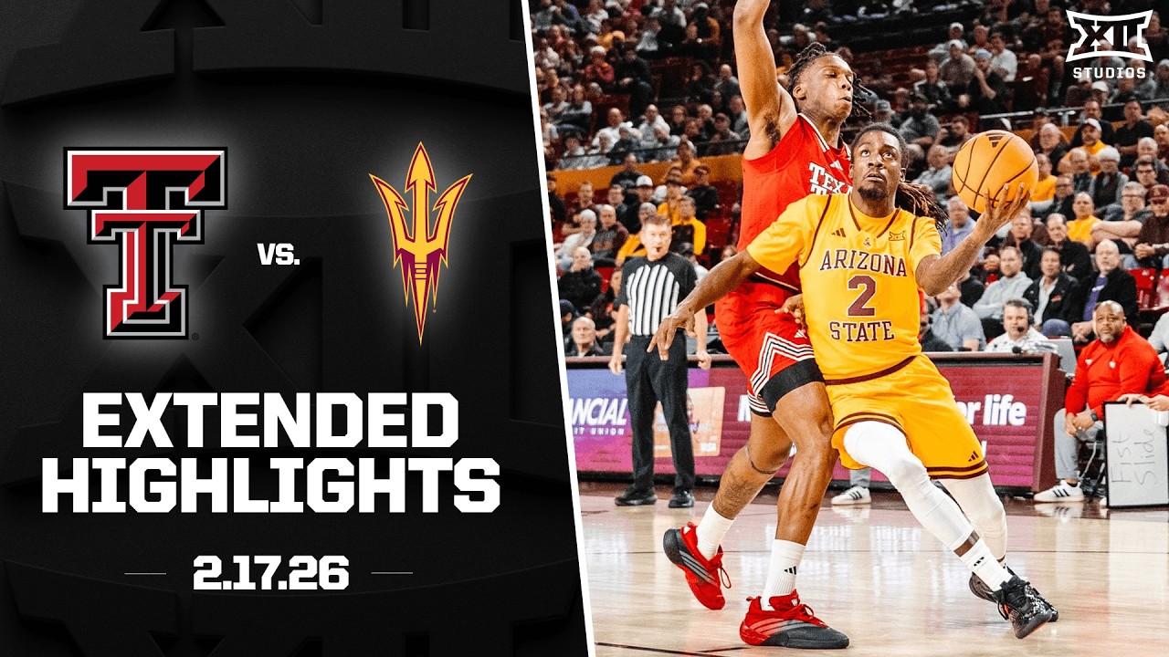 #13 Texas Tech vs. Arizona State Extended Highlights | 2025-26 Big 12 Men's Basketball
