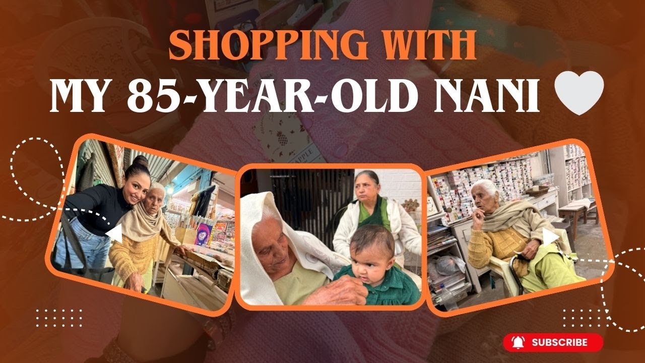 Market Day With Nani | Baby Milestone | India Trip Memories 🤍 |