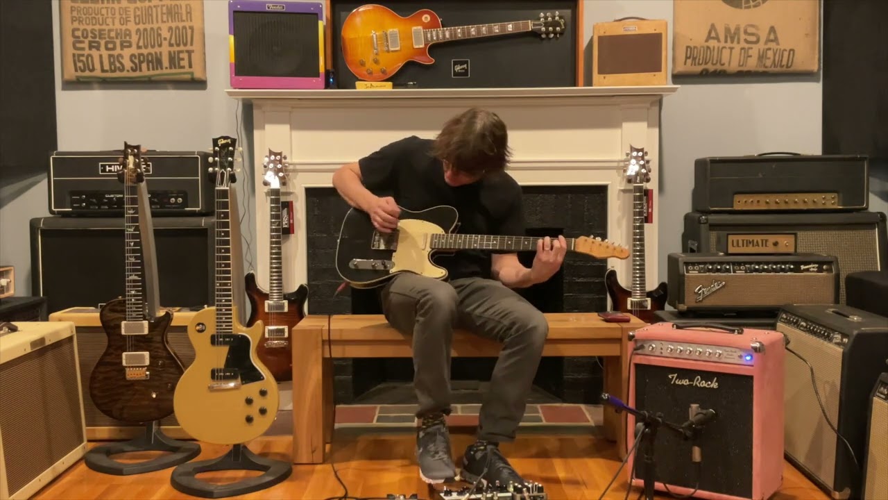 2019 Danocaster Single Cut Custom Black Tele Peter Florance Voodoo Pickups w/ Two-Rock Studio Sig.