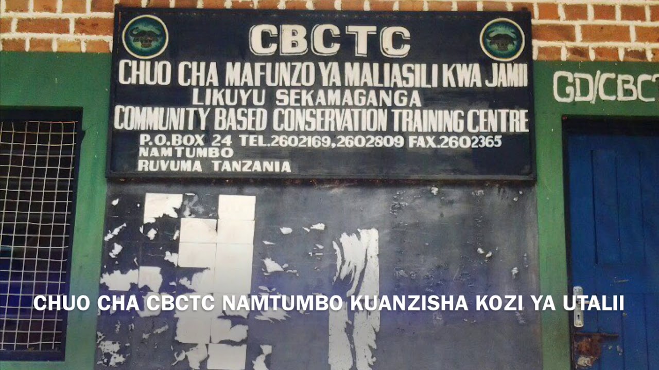 CHUO CHA CBCTC NAMTUMBO KUANZISHA KOZI YA UTALII MACHI 2020