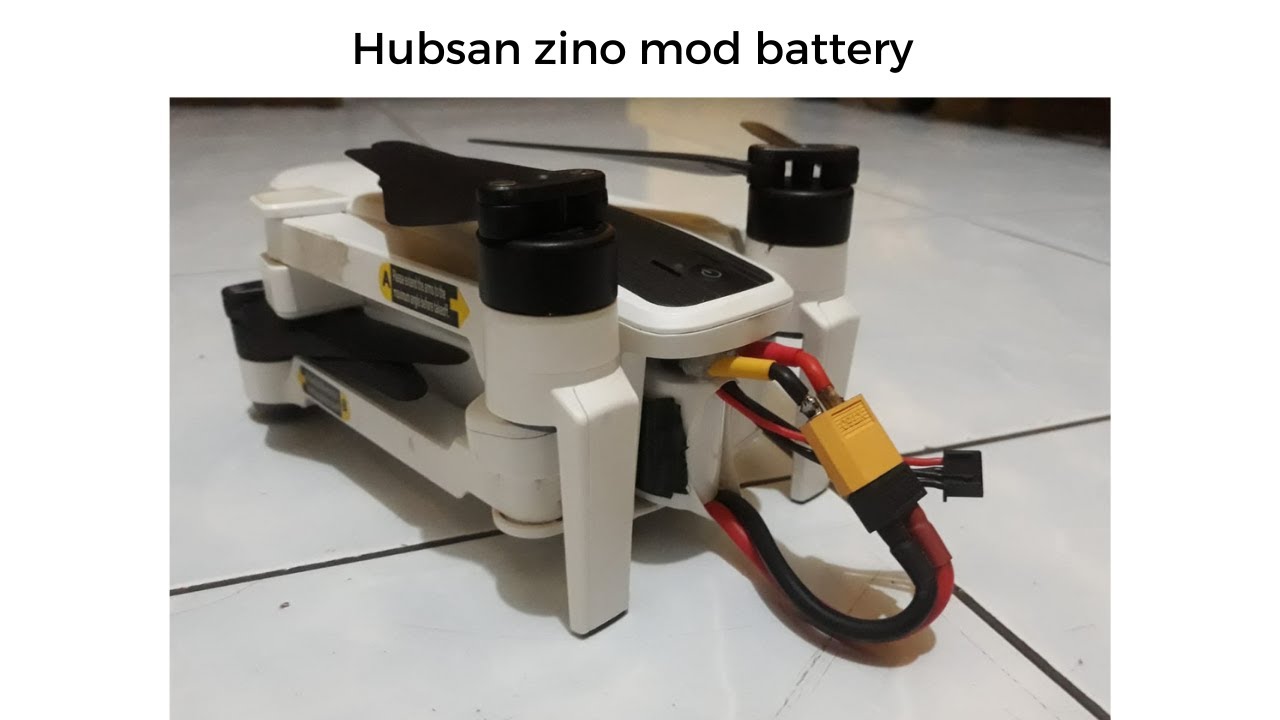 Ganti battery drone hubsan zino yang rusak dengan battery RHJ 2200mAh