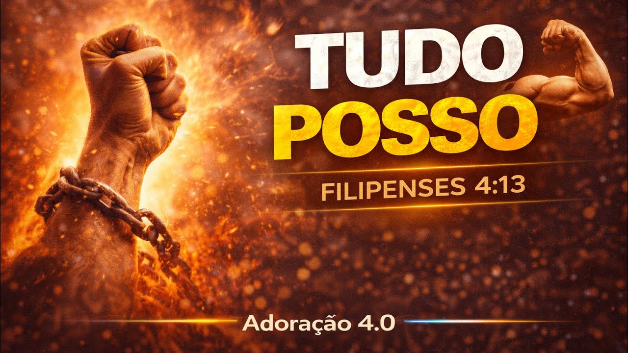 Tudo Posso 💪 Louvor Gospel para malhar | Filipenses 