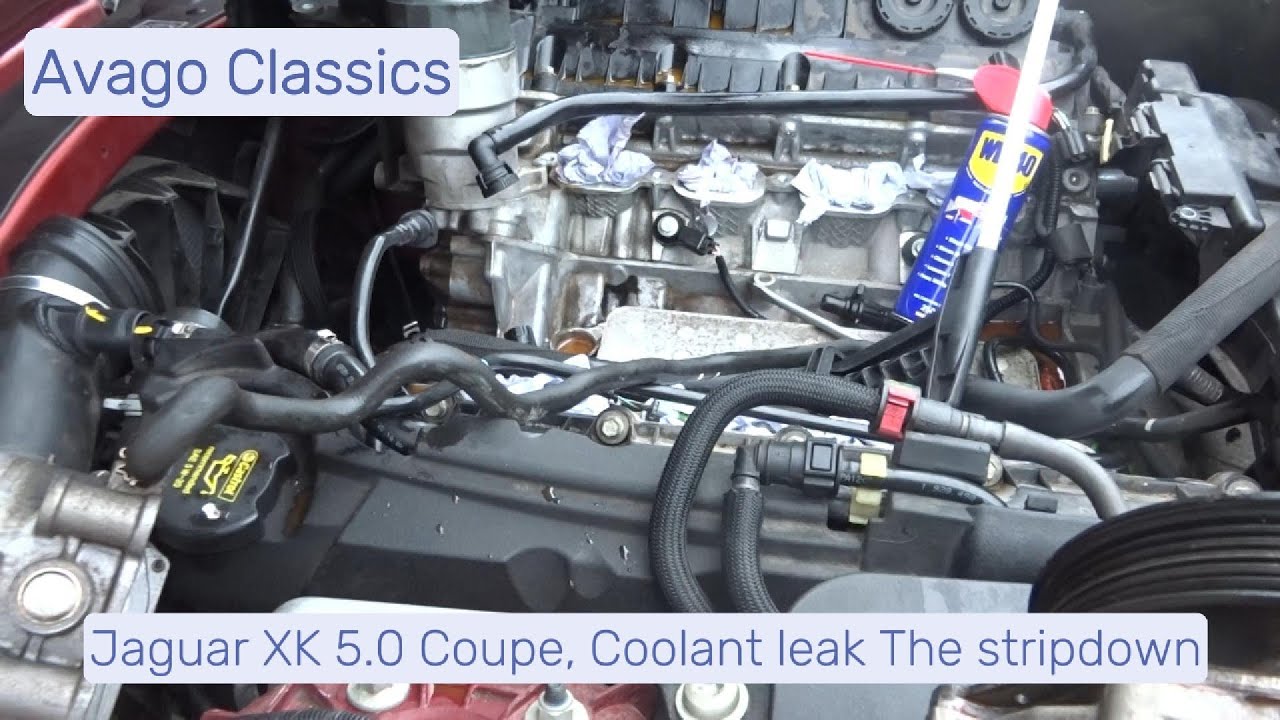 Jaguar XK 5.0 Portfolio Coupe. Coolant Leak, the strip down..
