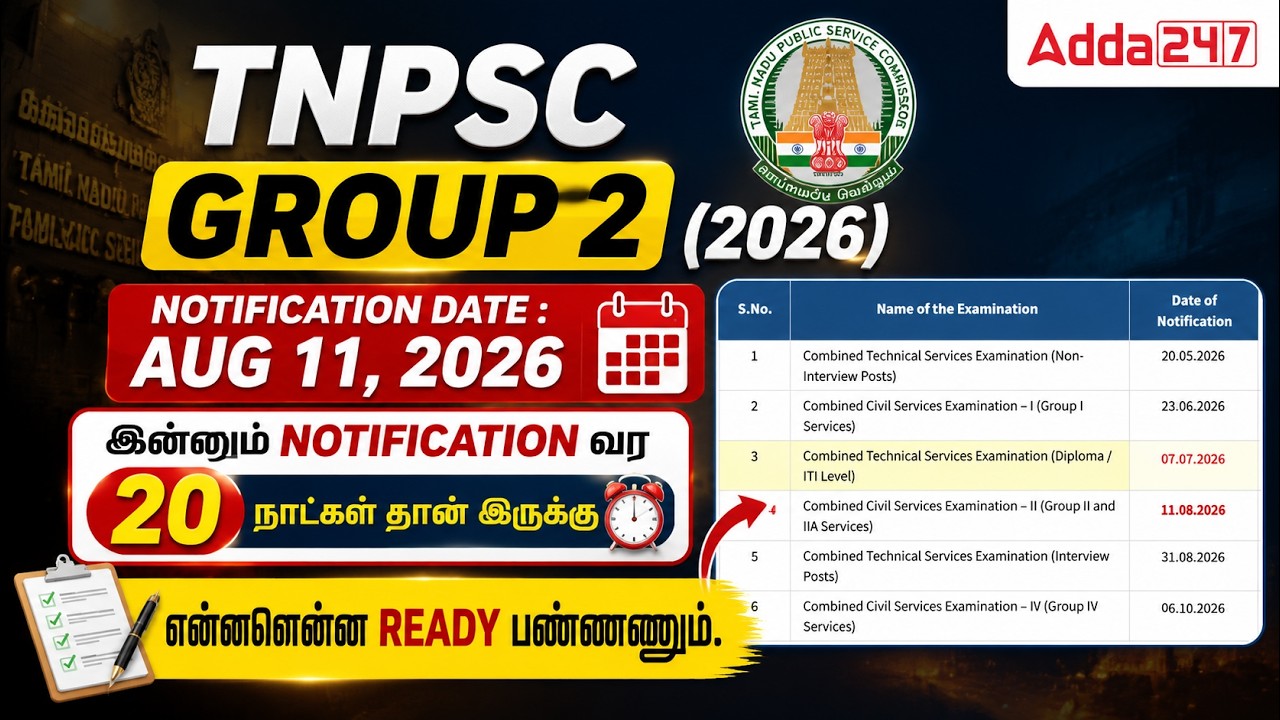 TNPSC Group 2 Notification 2026 |😍 20 Days Countdown | Best Preparation Strategy in Tamil