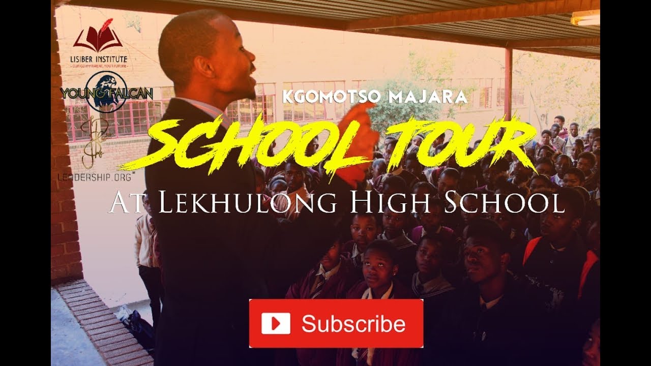 Young Falcan School tour Lekhulong Secondary (IT CAN BE DONE)
