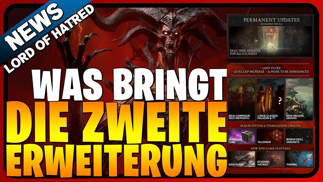 Alle Infos zu LORD OF HATRED | Diablo IV zweite Erweiterung | Skills, Endgame, Loot Filter und mehr
