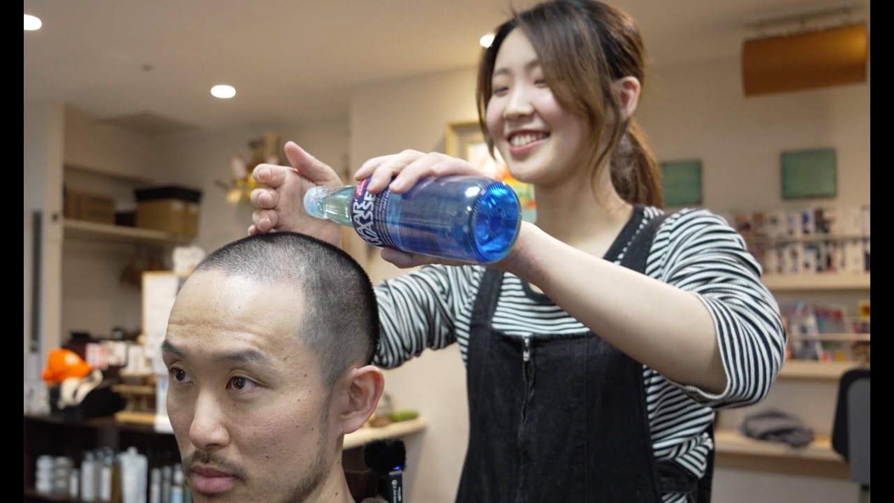 【理容女子】これが床屋のマッサージ