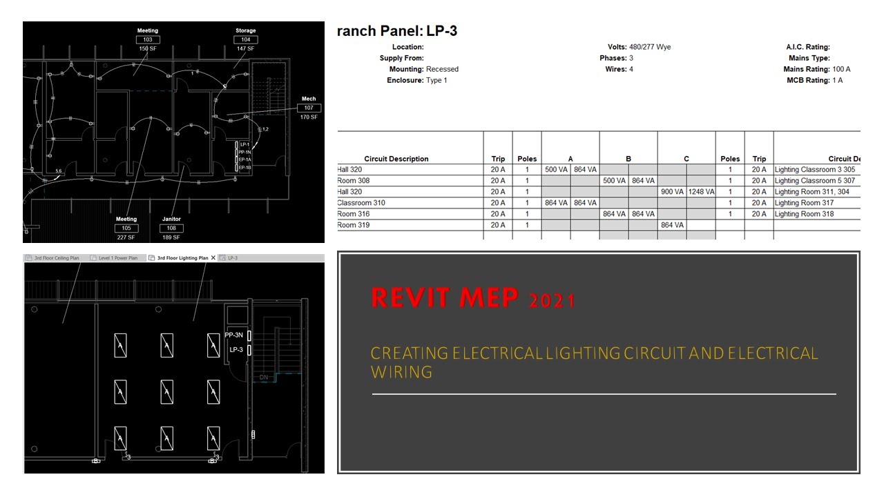 REVIT MEP 2021 — ПОШАГОВОЕ РУКОВОДСТВО 19 — СОЗДАНИЕ ЦЕПИ ЭЛЕКТРООСВЕЩЕНИЯ И ПРОВОДКИ