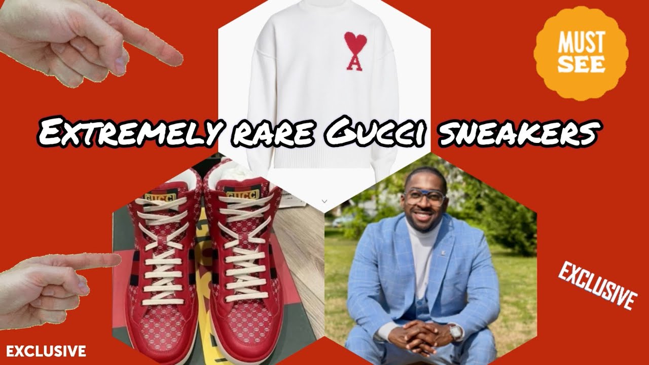 STYLING RARE DAPPER DAN X GUCCI SNEAKER WITH A AMI ❤️ WOOL SWEATER 