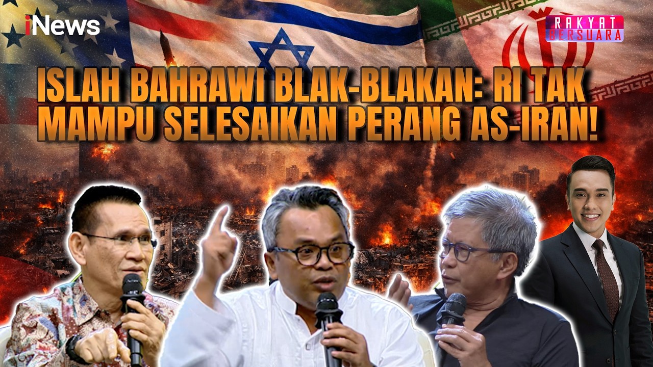 Indonesia Ingin Jadi Mediator Perang AS-Iran, Islah Bahrawi: Emang Bisa Nyelesain Masalah?