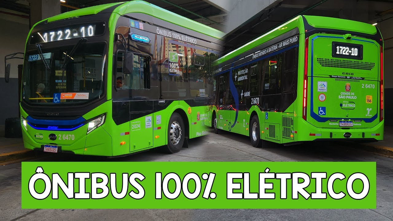 Circulação de novos ônibus elétricos na Zona Norte de SP - linhas da Norte Buss