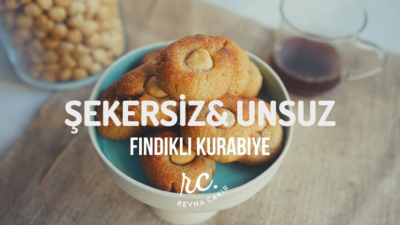 Şekersiz Unsuz Fındıklı Kurabiye I Pratik Atıştırmalıklar