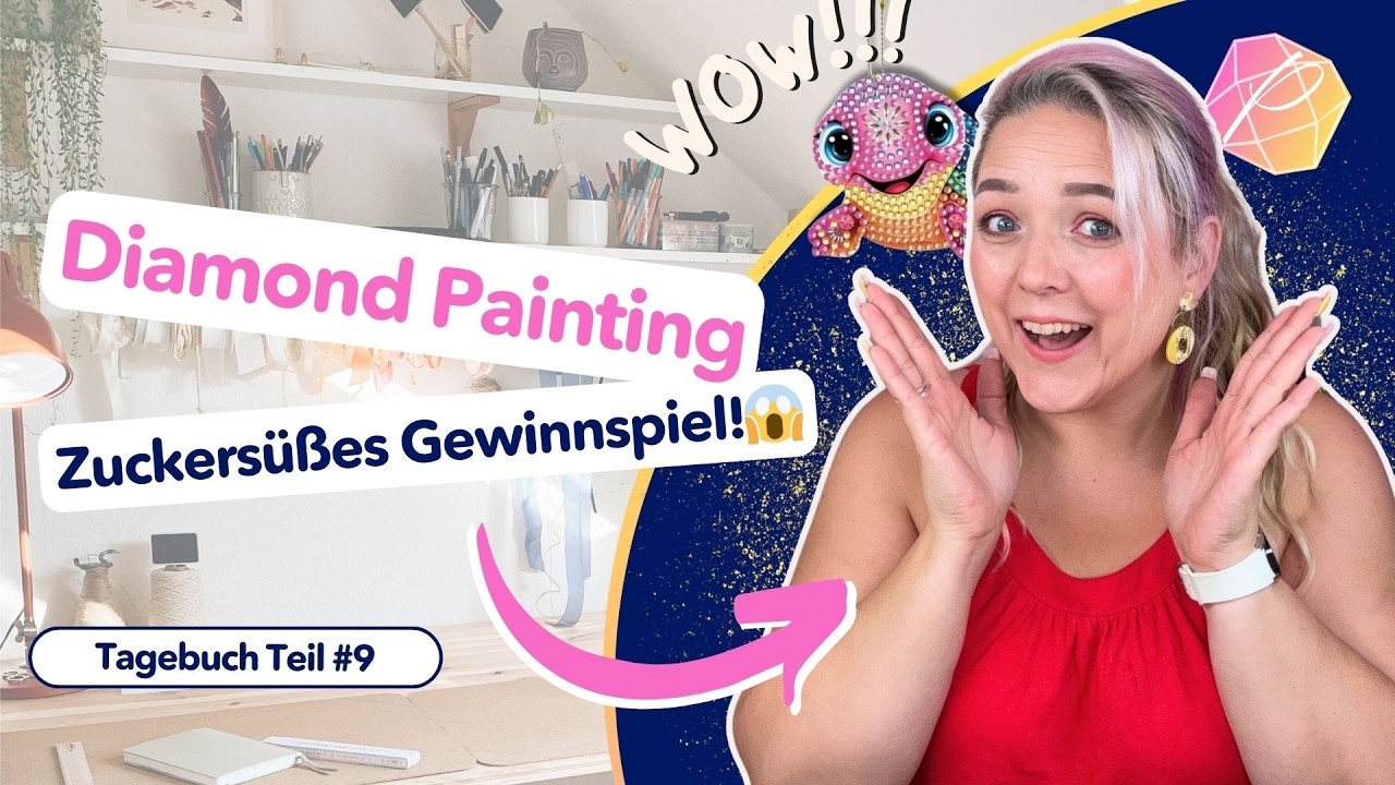 *NEU* 🥳Unfassbar süße Schildkröten + inkl geheimen Gewinnspiel 🤫 Diamond Painting Tagebuch #9