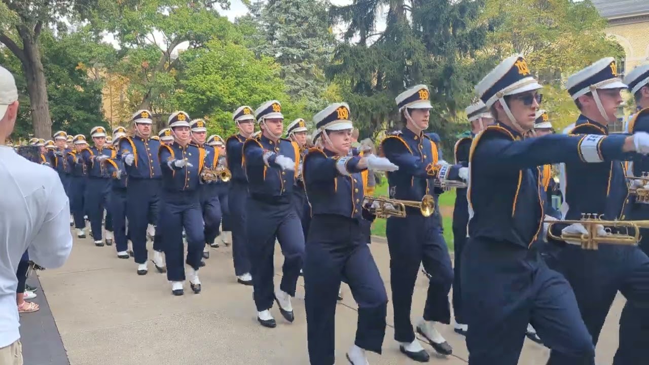 Notre Dame Marching Band - March out 10/12/24 vs Stanford.