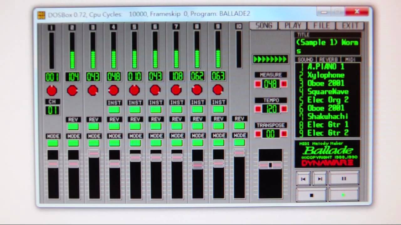 Roland CM-32L Demo Songs with Ballade2
