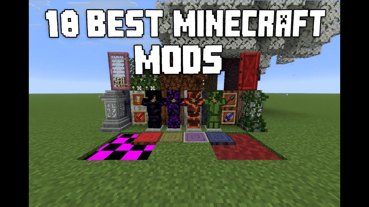 MY TOP TEN MODS IN MINECRAFT (SWORDS, ARMOUR AND MORE!)