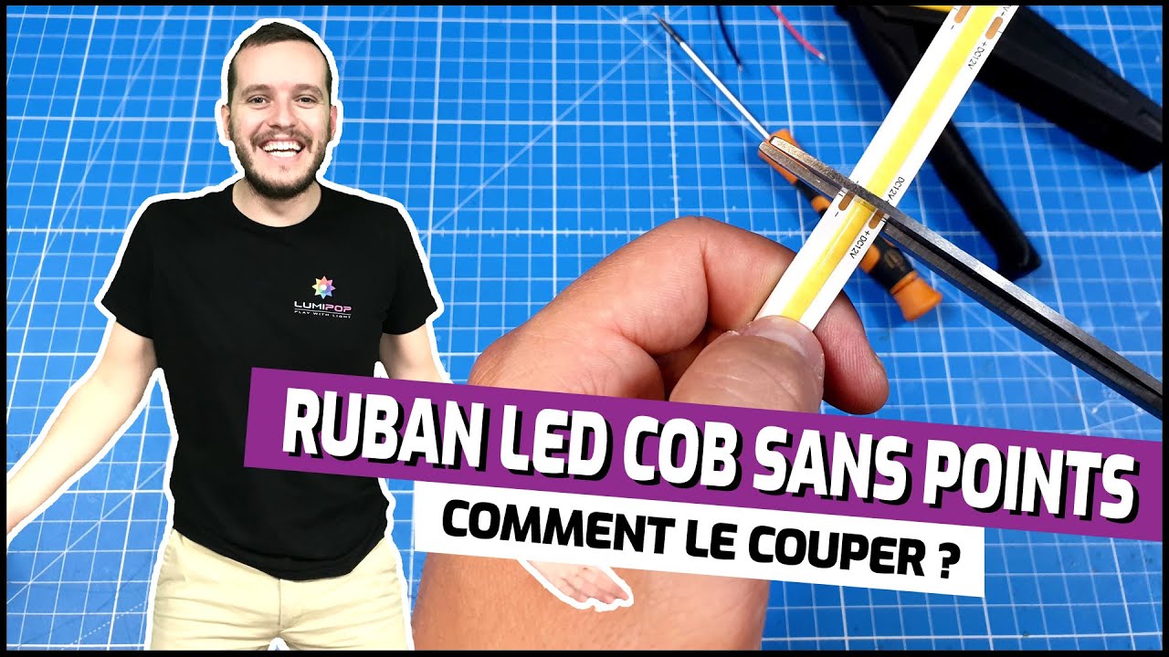 Ruban LED COB, comment le couper et le brancher facilement ?