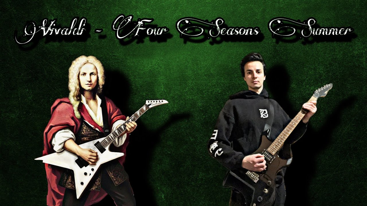 Vivaldi  - Four seasons Summer TABS ON SCREEN guitar