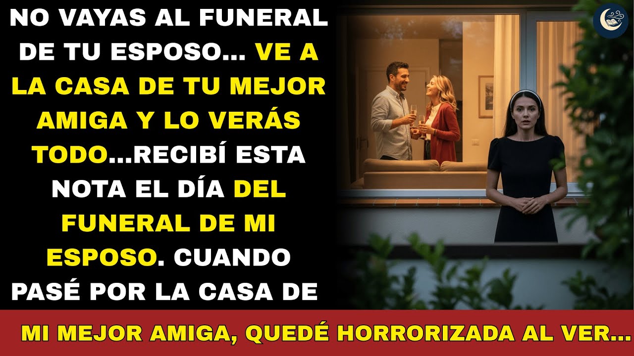 “No vayas al funeral. Ve a casa de tu mejor amiga”. Fui… y descubrí a mi esposo.
