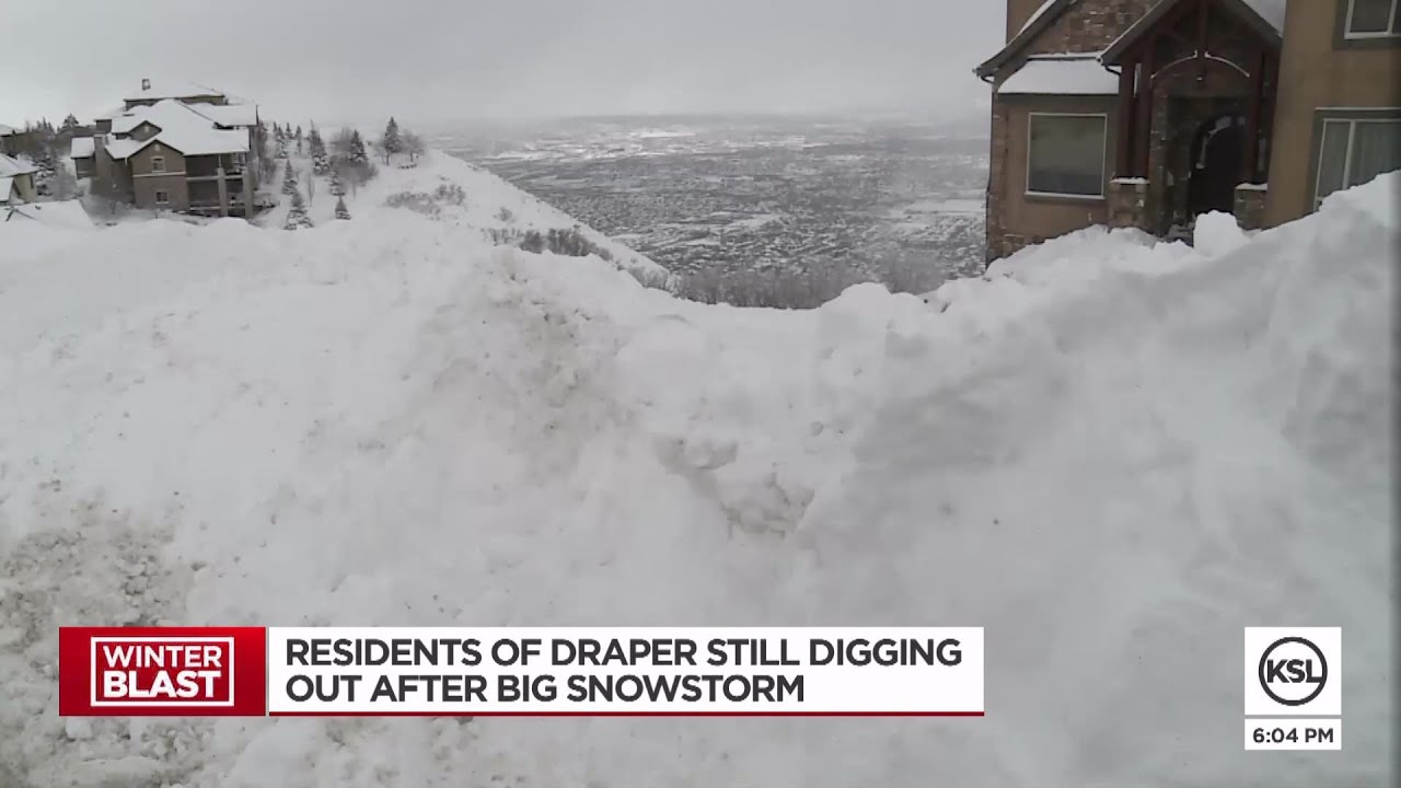 Residents of Draper still digging out from massive storm