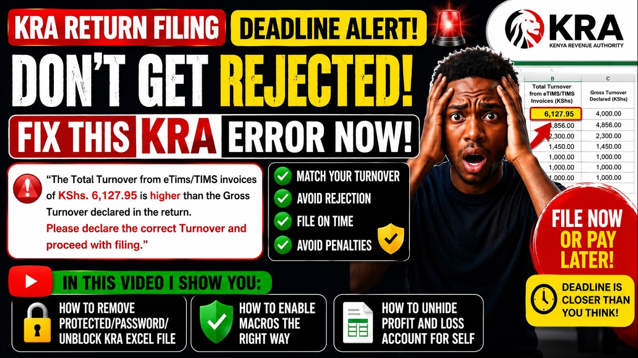 KRA Turnover Tax in eTIMS Error FIXED