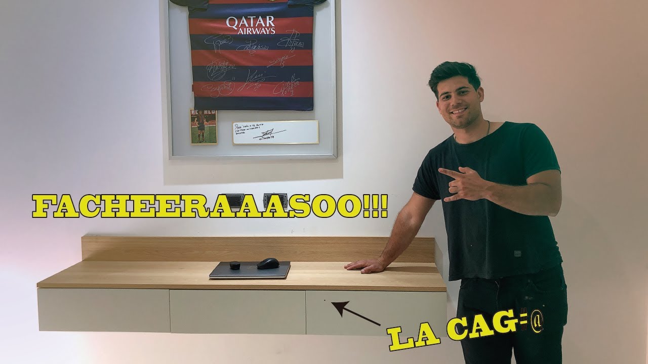 COMO HACER TU ESCRITORIO FLOTANTE! TRANFORMAMOS ESTA HABITACION-PARTE 5