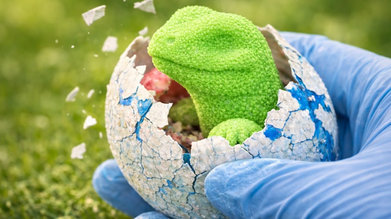Dinosaur Egg Hatching in Water 🥚 | Oddly Satisfying ASMR 