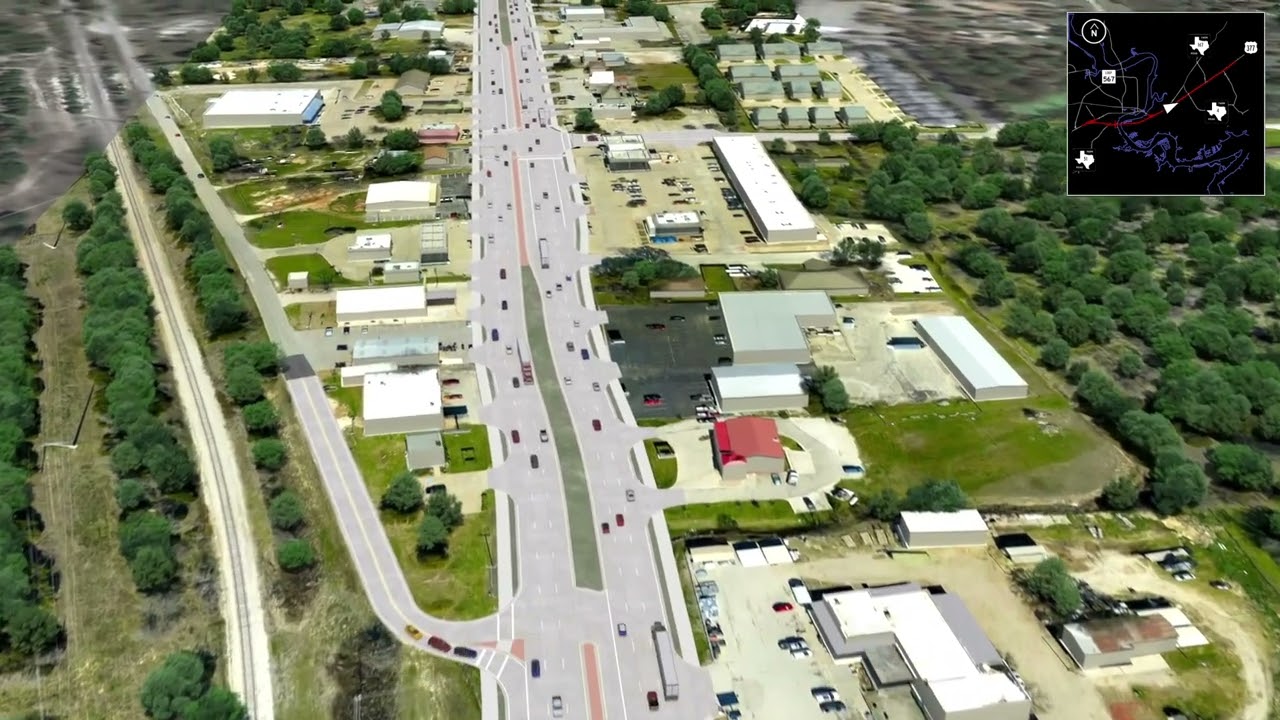 US 377 in Granbury from Holmes Drive to North of FM 167 Fall Creek Highway
