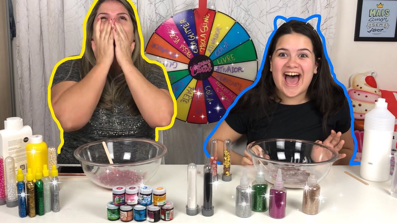 DESAFIO DA ROLETA MISTERIOSA DE SLIME !!!