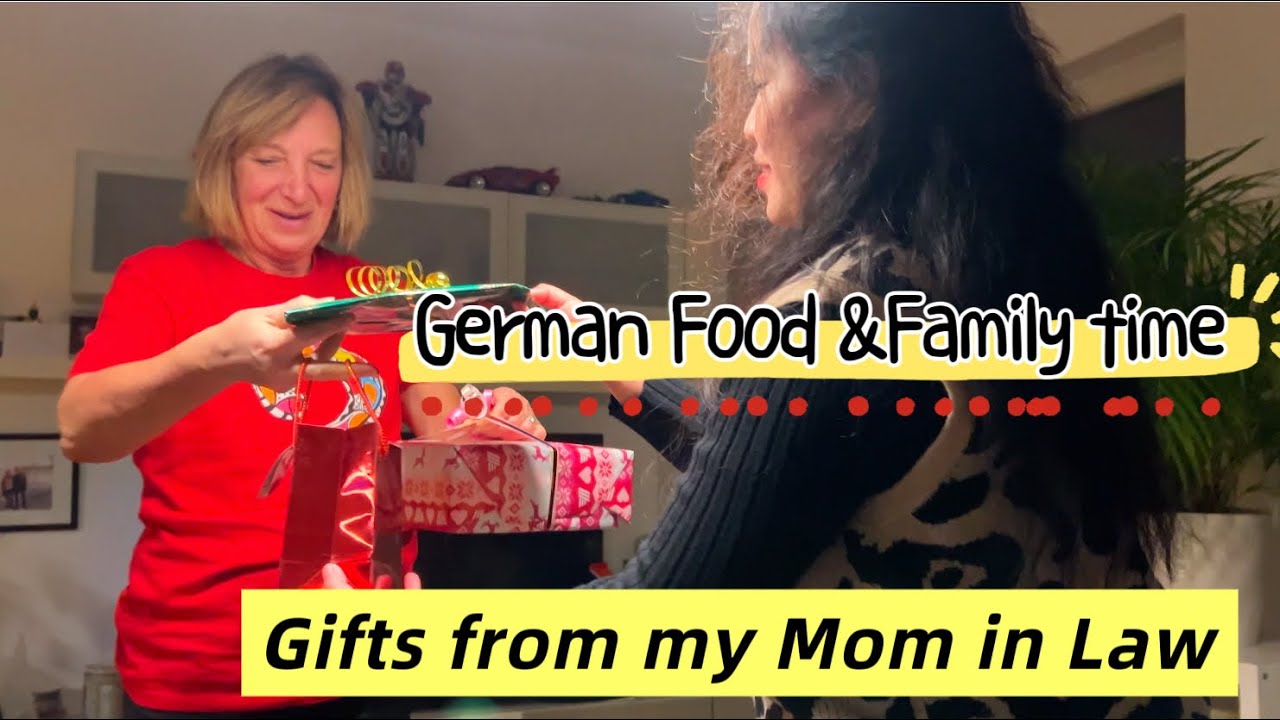 Family time with yummy German dinner| Celebration continues|Lots of gifts from my Mum in law 🧡