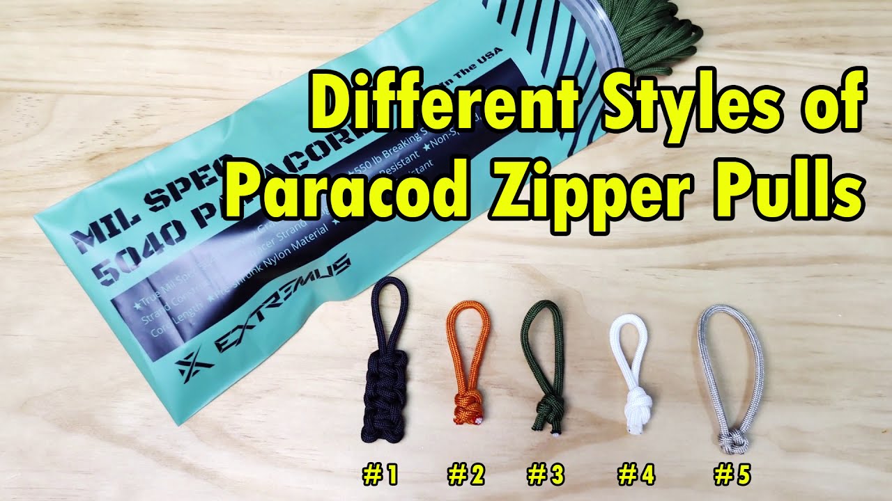 ►Paracord Zipper Pull Knots | How To Make 4 Different Paracord Zipper Pull Knots!
