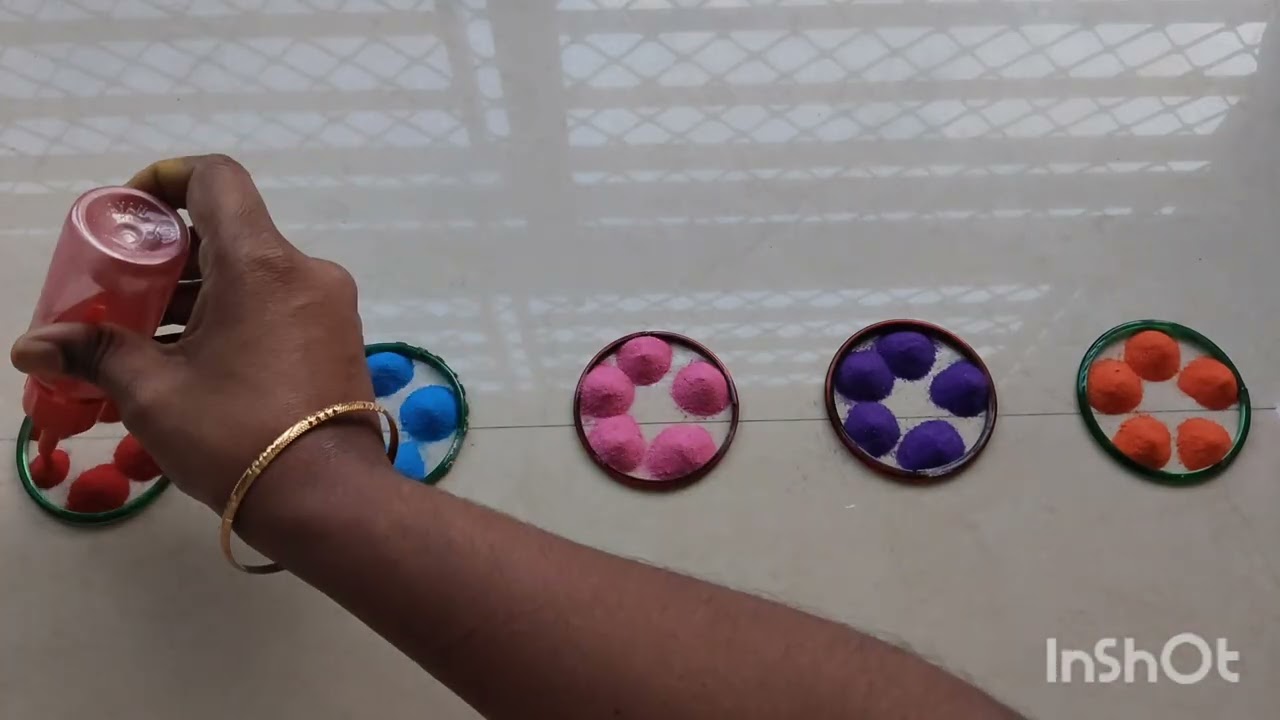 Easy and simple side borders rangoli designs #trending #viral #ytstudioes #