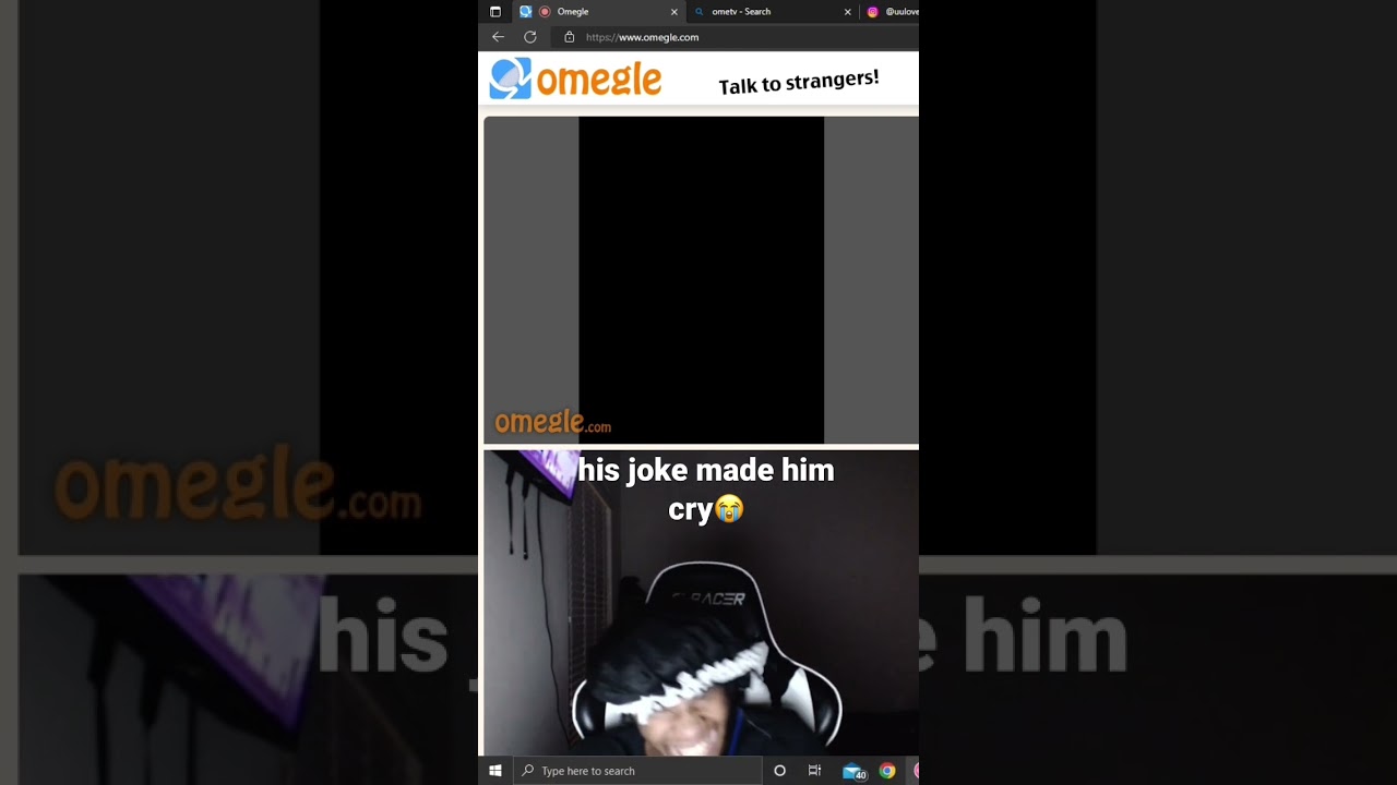 His joke made him cry 