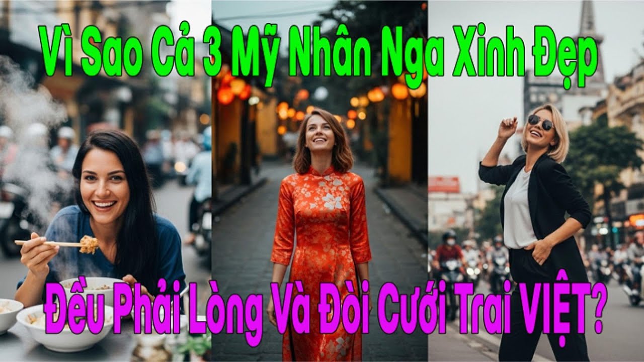 Sự thật gây sốc: Vì sao ba chị em người Nga đều chọn đàn ông VIỆT làm chồng?