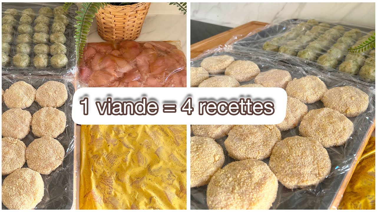 Je prépare 4 plats à congeler | Batch cooking 