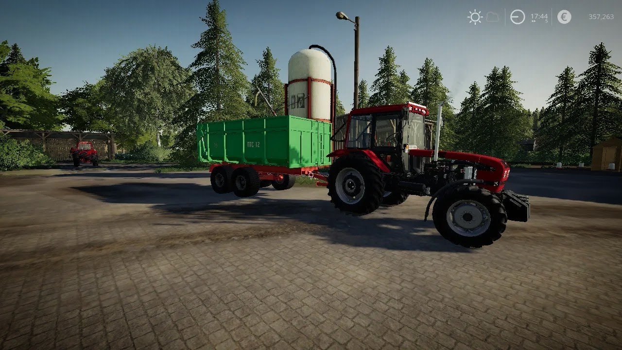 Fs19 {Mtz1025.3 + Tandem 12T} vetőmag szállítás