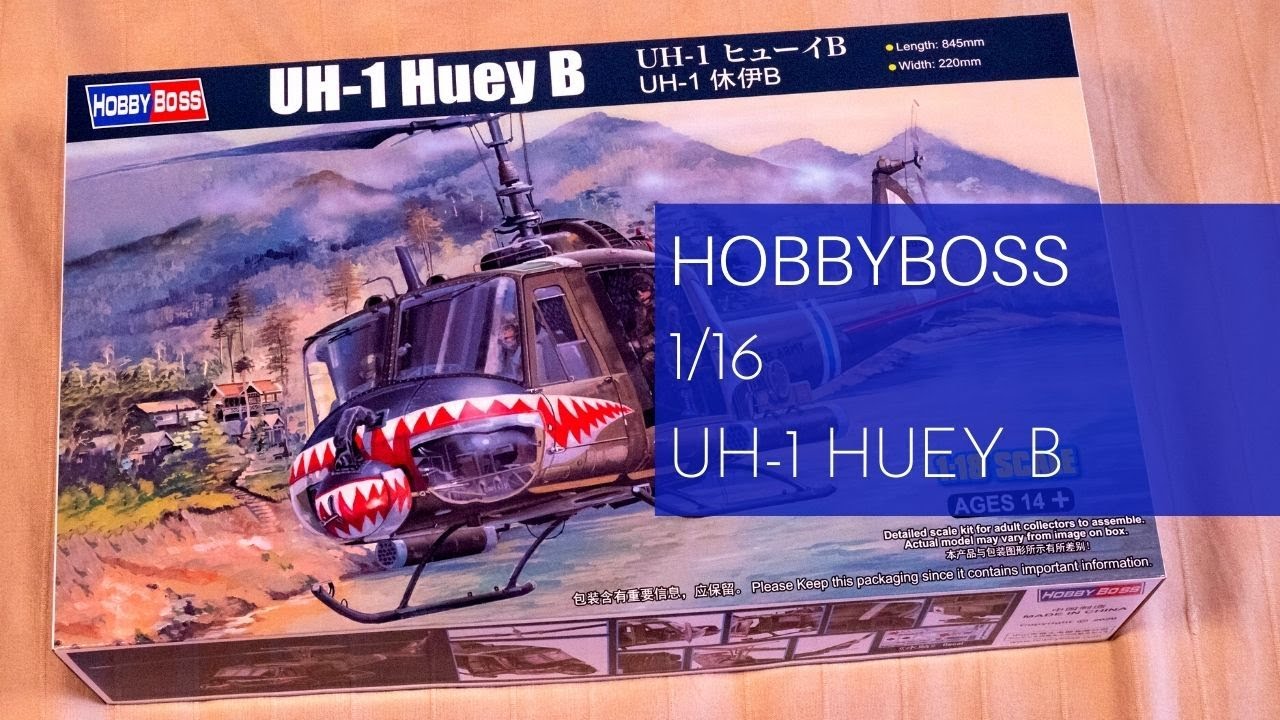 Обзор HobbyBoss 1/18 UH-1B Huey (81806)