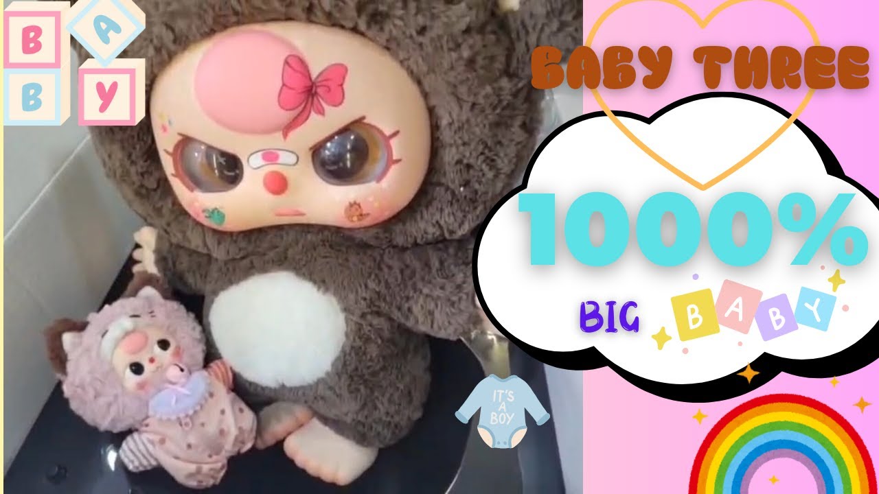 BLINDBOX BABY THREE 1000% BIG BABY #unboxing #blindbox #doll #cute #babythree