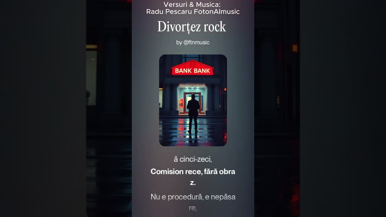 Divorțez de tine, Bancă!