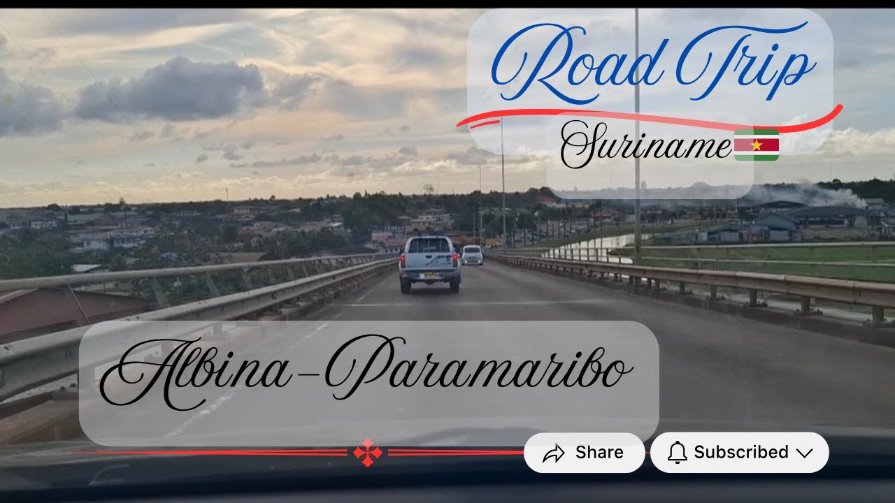 Driving from Albina to Paramaribo Suriname