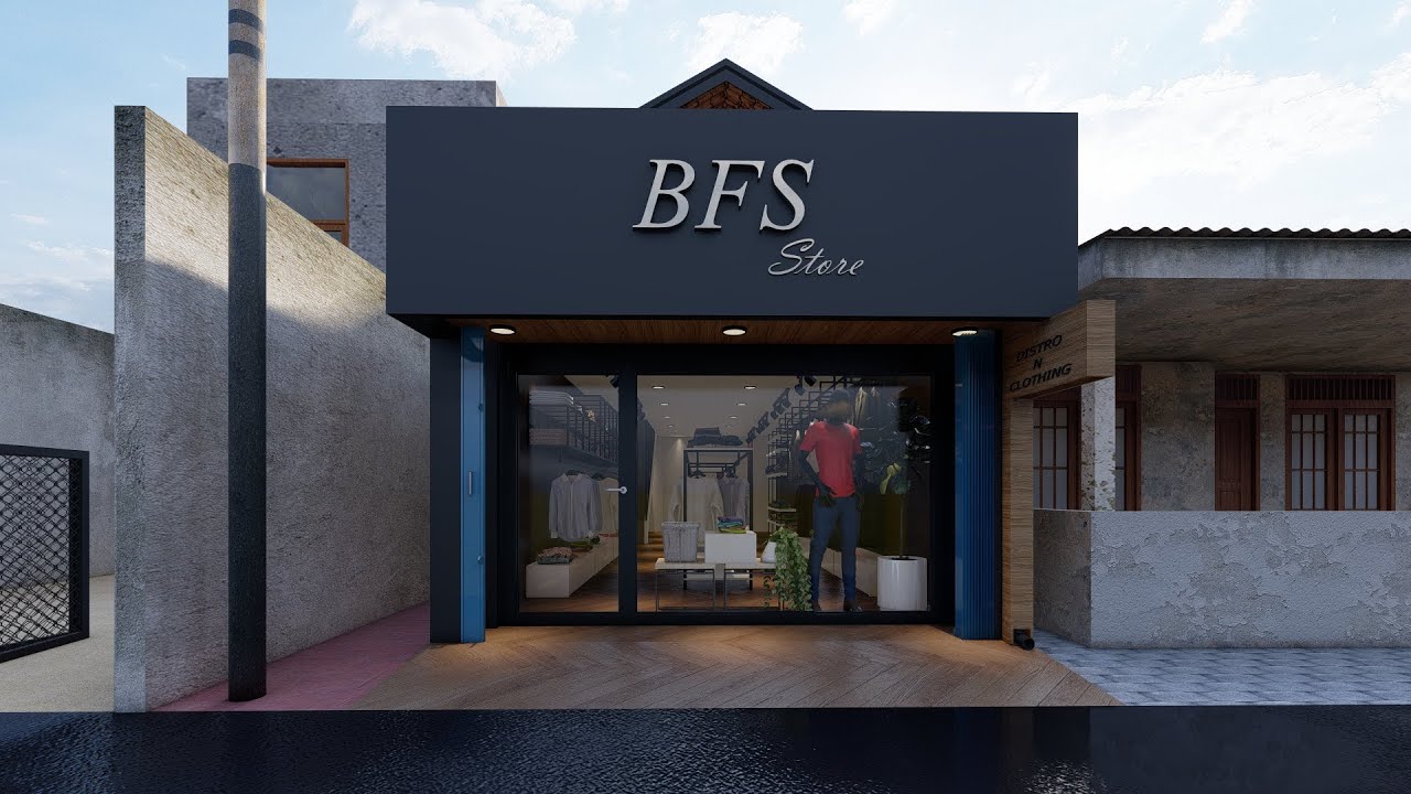 DESAIN TOKO DENGAN KONSEP MODERN